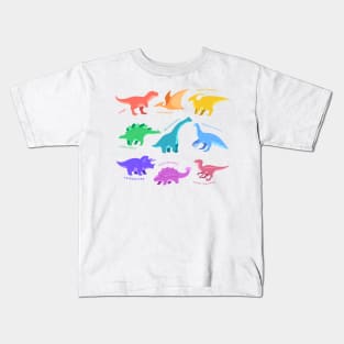 Cute Colorful Dinosaur Character for kids Kids T-Shirt